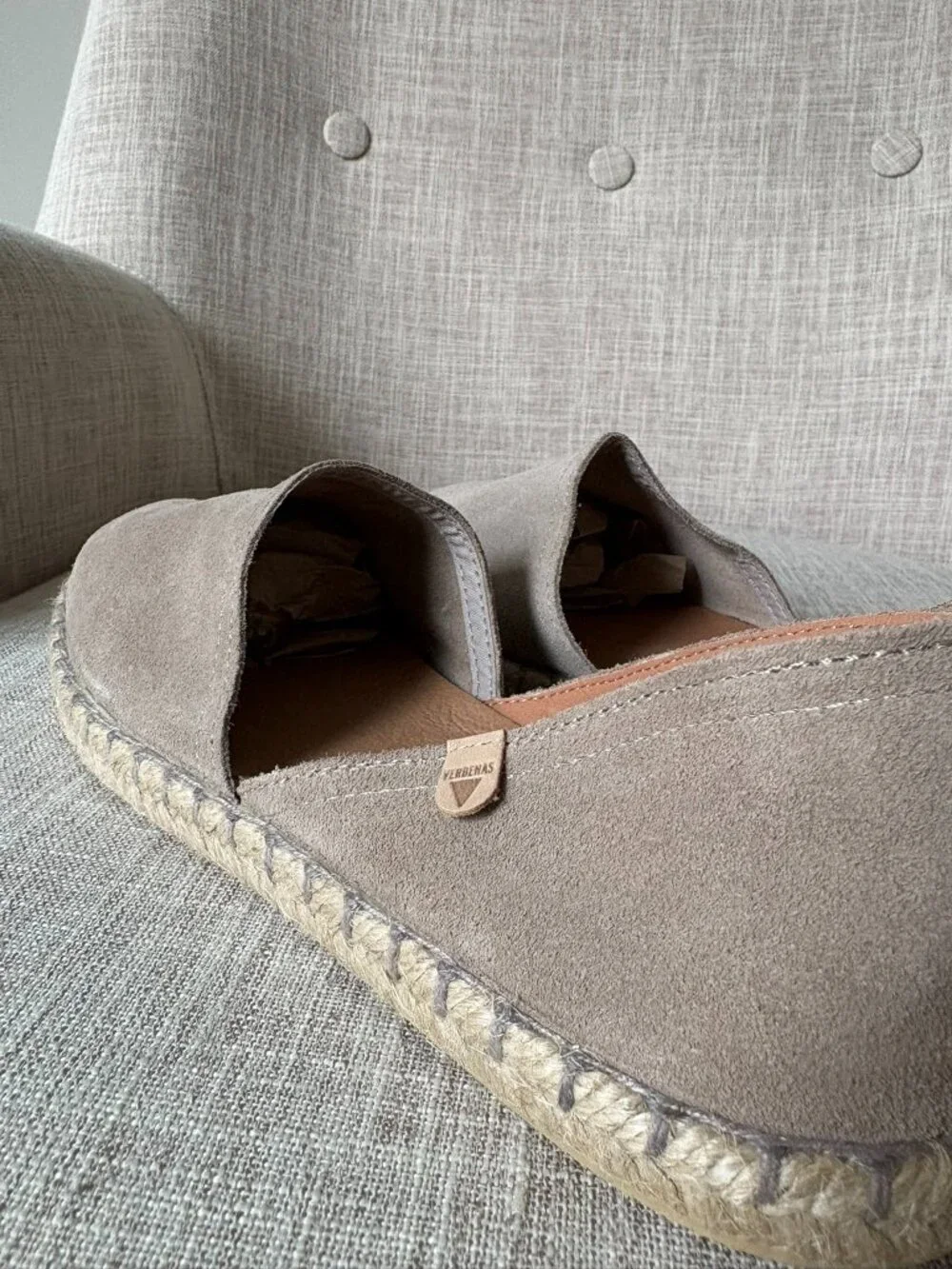 Verbenas Carmen Serraje flat espadrilles